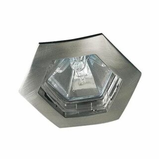 Paulmann Einbauleuchte Premium Line Hexagon Eisen gebürstet IP44 max. 35W GU5,3 Hexa ohne Leuchtmittel