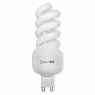 LigthMe Energiesparlampe Spirale 7W = 30W G9 300lm warmweiß 2700K