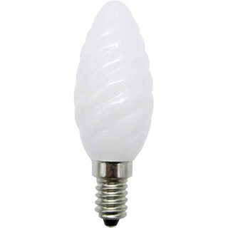 LightMe LED Filament Leuchtmittel Kerze gedreht 3,5W = 25W E14 matt 250lm warmweiß 2700K 360°