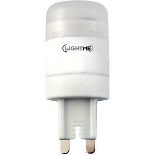 LightMe LED Leuchtmittel Stiftsockel 2,5W = 15W G9 matt 120lm warmweiß 2800K