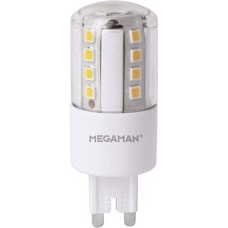 Megaman LED Leuchtmittel Stiftsockel 4,5W = 47W G9 klar 600lm warmweiß 2800K
