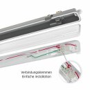 LED Feuchtraumleuchte Wannenleuchte 66cm IP65 für 1 x T8 LED Röhre G13 60cm