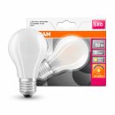 Osram LED Filament Leuchtmittel Birnenform A60 8W = 60W E27 matt 806lm warmweiß 2700K Ra>90