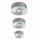 3 x Light Topps LED Einbauleuchte Ultima S100 Alu gebürstet 1,8W 100lm Warmweiß 3000K 40°