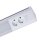 Müller-Licht LED Unterbauleuchte Melo Cabinet Light Plug Weiß 50cm IP20 10W 900lm Neutralweiß 4000K mit Schalter + 2x Steckdosen