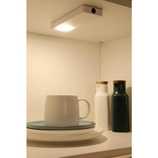 Müller-Licht LED Unterbauleuchte Padi Weiß 18cm 0,9W 80lm warmweiß 3000K mit Sensor