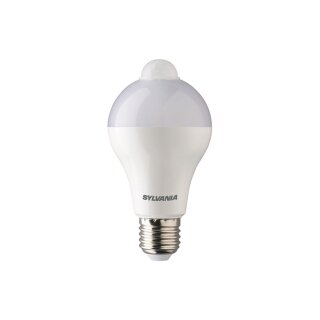 Sylvania LED Leuchtmittel Presence Birne 12W = 75W E27 matt 1055lm warmweiß 3000K mit Bewegungsmelder