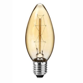 Sylvania Glühlampe Kerzenform Vintage 40W E27 Gold 200lm extra warmweiß 2100K dimmbar