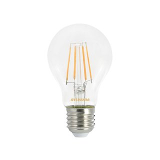 Sylvania LED Filament Leuchtmittel Birnenform GLS ToLEDo Retro A60 4,4W = 40W E27 klar 827 warmweiß 2700K