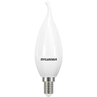 Sylvania LED Leuchtmittel Windstoß Kerze ToLEDo 3,4W E14 matt 250lm warmweiß 2700K
