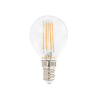 Sylvania LED Filament Retro Leuchtmittel Tropfen E14 4,5W = 40W E14 klar 827 warmweiß 2700K
