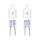2 x Sylvania Halogen Leuchtmittel Stiftsockel 28W GY6.35 klar 500lm warmweiß 2900K