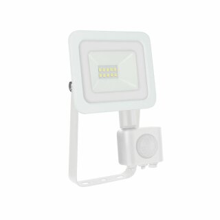 Spectrum LED Fluter Noctis Lux Weiß IP44 10W 810lm Warmweiß 3000K mit Bewegungsmelder