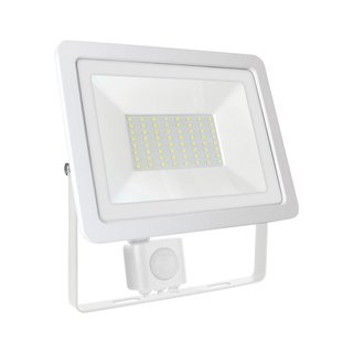 Spectrum LED Fluter Noctis Lux Weiß IP44 50W 3900lm Tageslichtweiß 6000K mit Bewegungsmelder