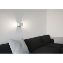 Osram LED-Wandleuchte Tresol Bloc 2 x 4,5W Aluminium weiß 73239 30°