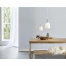 Nordlux Pendelleuchte Karma Nordic 20 Opal/Weiß Holz/Esche Ø20cm max. 23W E27 ohne Leuchtmittel