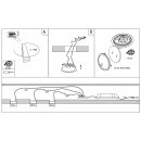 3 x Nordlux LED Möbel Aufbau- & Einbauleuchten Mercur Weiß IP44 3 x 1,2W G4 85lm warmweiß 3200K