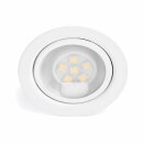 3 x Nordlux LED Möbel Aufbau- & Einbauleuchten Mercur Weiß IP44 3 x 1,2W G4 85lm warmweiß 3200K