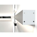 Nordlux LED Wandleuchte Spiegelleuchte 60cm Chrom IP44 7W + 9W 1100lm warmweiß 3000K 120°