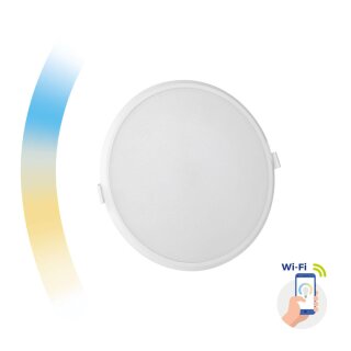 Spectrum LED Einbauleuchte Algine Smart Home 22W weiß 2000lm warmweiß-Kaltweiß 2700K-6500K dimmbar