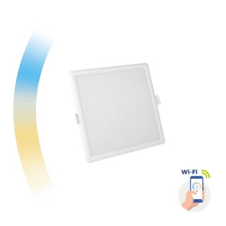 Spectrum LED Einbauleuchte Algine Smart Home eckig 12W weiß 1150lm warmweiß-Kaltweiß 2700K-6500K dimmbar