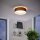 Eglo LED Deckenleuchte Pasteri rund Ø32cm anthrazit braun weiß 11W 950lm warmweiß 3000K