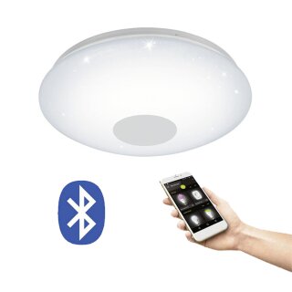 Eglo Smart LED Deckenleuchte Voltago-C rund Ø38cm Crosslink weiß 17W 2100lm RGBW bunt & warmweiß dimmbar