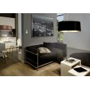 Eglo Pendelleuchte Hängeleuchte Maserlo Rund Ø53cm Stoff schwarz gold 3-flammig max. 32 x 60W E27 ohne Leuchtmittel