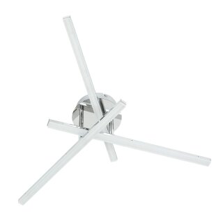 Smartwares LED Deckenleuchte Draco Silber 18,5W 1100lm warmweiß 3000K verstellbar