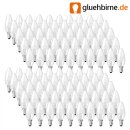 100 x Glühbirne Kerze 25W E14 klar Glühlampe 25...