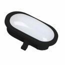 Ranex LED Ovalleuchte Bulkhead Feuchtraum Schwarz IP44...