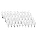 50 x Glühbirne Kerze 40W E14 klar Glühlampe 40...