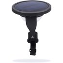 Ranex LED Solar Balkonleuchte Schwarz IP44 0,2W 25lm warmweiß 3000K Tag/Nachtsensor & Schalter