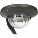 Ranex LED Solar Balkonleuchte Schwarz IP44 0,2W 25lm warmweiß 3000K Tag/Nachtsensor & Schalter