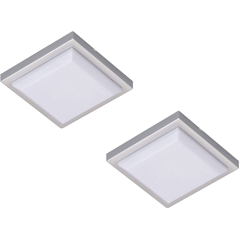 2 x Smartwares LED Unterbauleuchte Schranklicht eckig 2,2W 110lm warm
