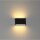 Ranex LED Wandleuchte Außenleuchte Up&Down Schwarz IP44 5,5W 340lm warmweiß 3000K
