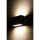 Ranex LED Wandleuchte Außenleuchte Up&Down Schwarz IP44 5,5W 340lm warmweiß 3000K