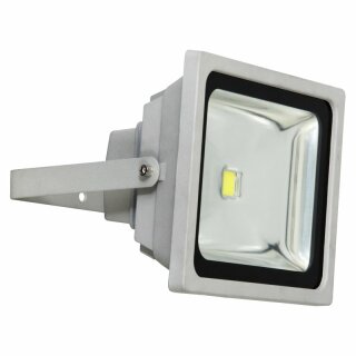 LAP COB LED Außenstrahler Fluter Grau IP65 30W 2400lm Tageslichtweiß 6400K kaltweiß schwenkbar