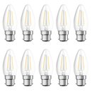 10 x Osram LED Filament Leuchtmittel Parathom Kerze 2,8W...