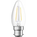 10 x Osram LED Filament Leuchtmittel Parathom Kerze 2,8W = 25W B22d klar 250lm warmweiß 2700K