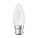 10 x Osram LED Filament Leuchtmittel Parathom Kerzenform 4,5W = 40W B22d matt 470lm warmweiß 2700K DIMMBAR