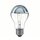 Bellight Glühbirne Birnenform A60 40W E27 Kopfspiegel Silber Glühlampe 40 Watt Glühbirnen dimmbar