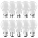 10 x Osram LED Filament Leuchtmittel Parathom Birnenform A60 7W = 60W B22d matt 806lm warmweiß 2700K DIMMBAR