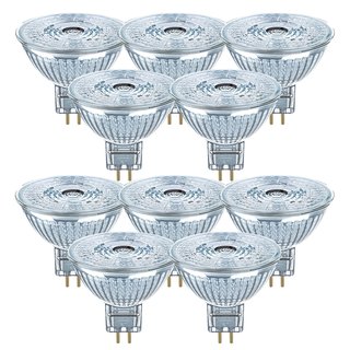 10 x Osram LED Leuchtmittel Parathom Pro Reflektor MR16 4,5W = 20W GU5,3 230lm 940 Neutralweiß 4000K 36° Ra>97 DIMMBAR