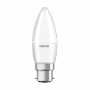 10 x Osram LED Leuchtmittel Parathom Kerze 5,7W = 40W B22d matt 470lm warmweiß 2700K