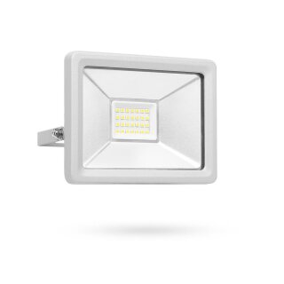 Smartwares LED SMD Fluter Strahler Silber IP65 20W 1600lm Neutralweiß 4000K 100°