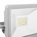 Smartwares LED SMD Fluter Strahler Silber IP65 20W 1600lm Neutralweiß 4000K 100°