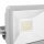 Smartwares LED SMD Fluter Strahler Silber IP65 20W 1600lm Neutralweiß 4000K 100°