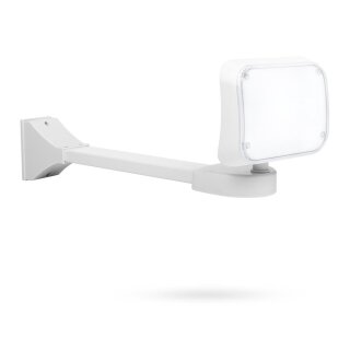 Smartwares LED Fluter Strahler Weiß IP44 12W 800lm Neutralweiß 4000K 100° Ausleger Wandhalter