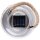 Ranex LED Solar Glas XXL Tischleuchte Gartenleuchte Ø18,5cm IP44 0,06W 10lm warmweiß 3000K mit Tag/Nacht-Sensor